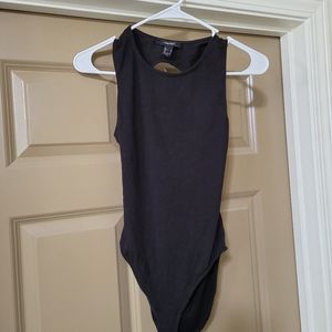 Forever21 Black Sleeveless Bodysuit